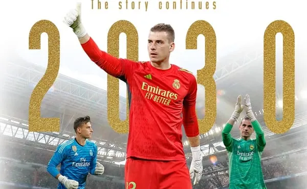 Andriy Lunin gia hạn với Real Madrid: Phần thưởng của sự bình yên