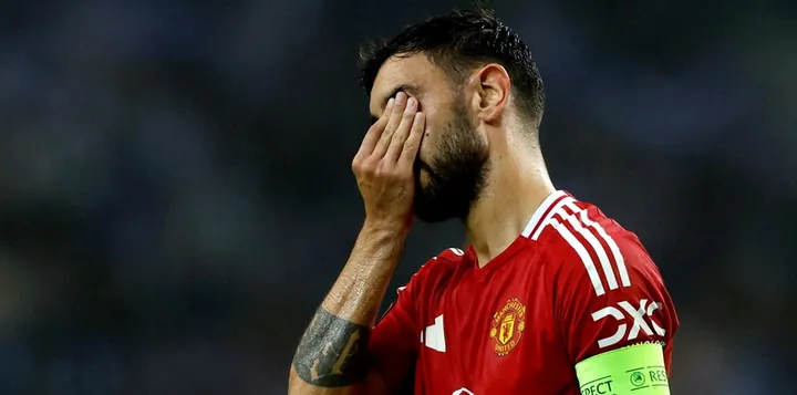 Bruno Fernandes mất kiểm soát