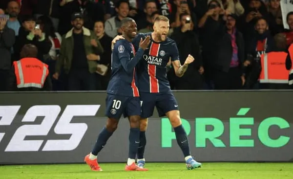 Dembele bùng nổ, PSG ngược dòng hạ gục Brest