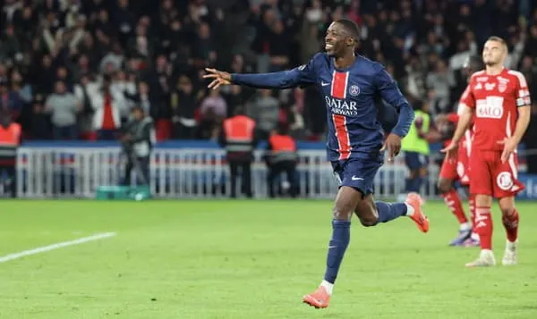 Dembele bùng nổ, PSG ngược dòng hạ gục Brest