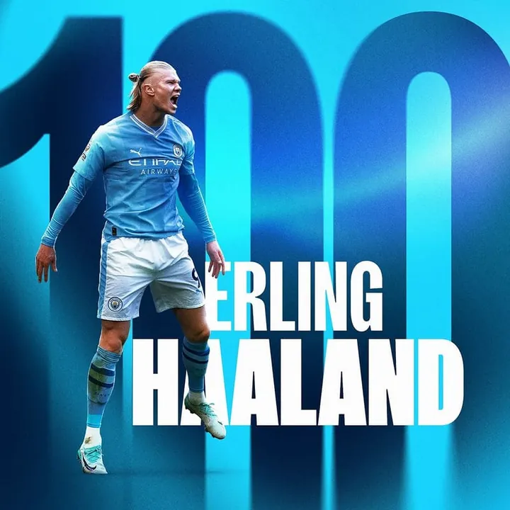 Erling Haaland và những con số đáng kinh ngạc xoay quanh cột mốc 100 bàn cho Man City