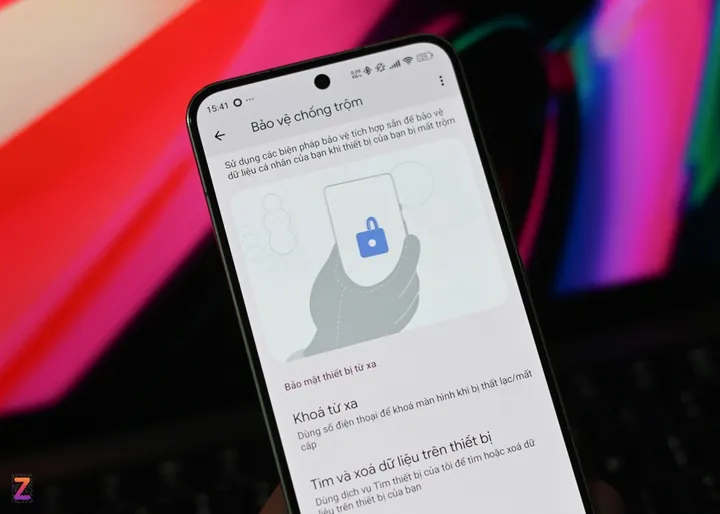 Điện thoại Android sẽ tự khóa khi bị giật